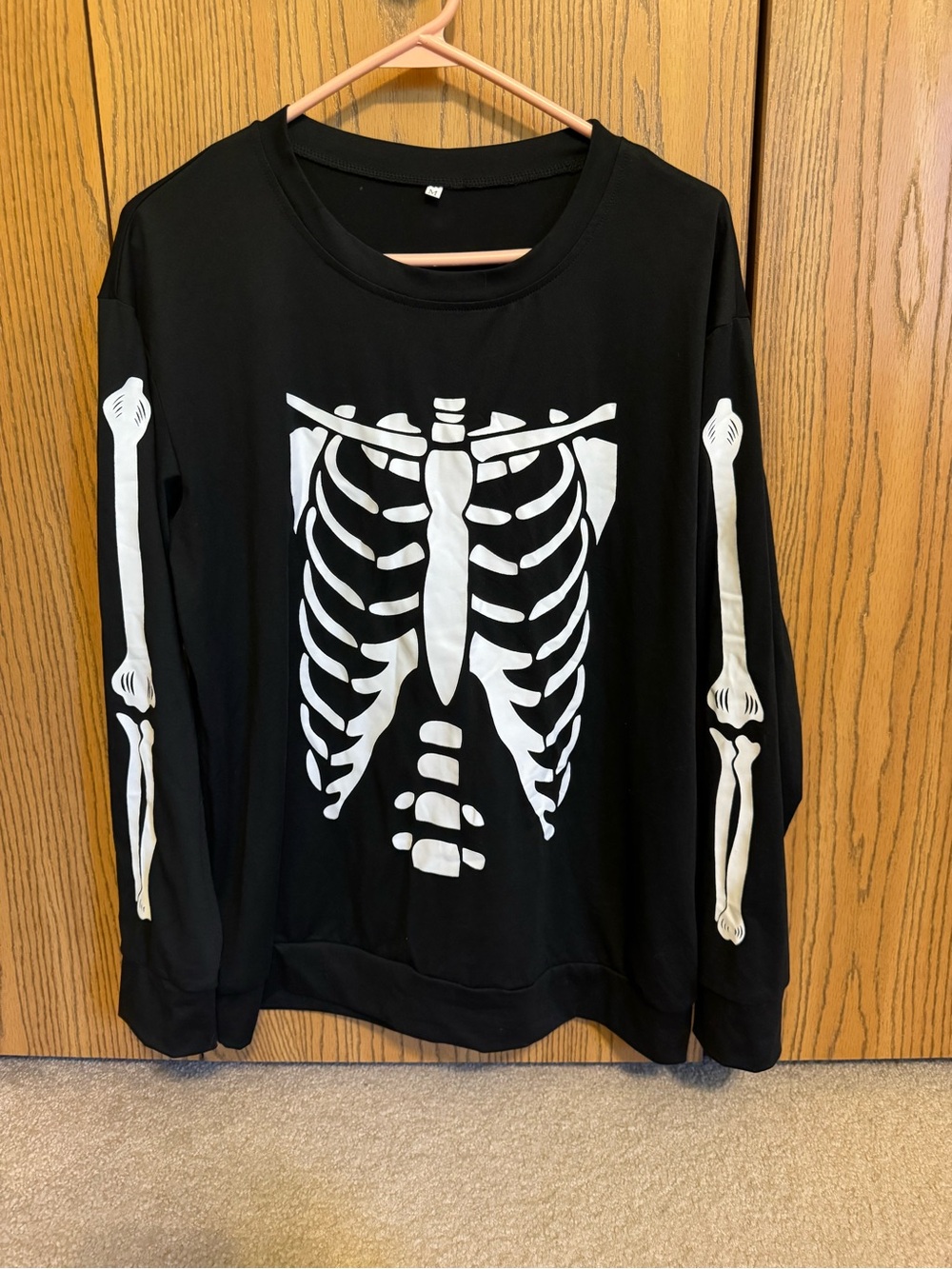 Black Skeleton Graphic Men's Sweater